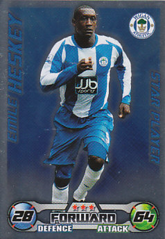 Emile Heskey Wigan Athletic 2008/09 Topps Match Attax Star Player #360